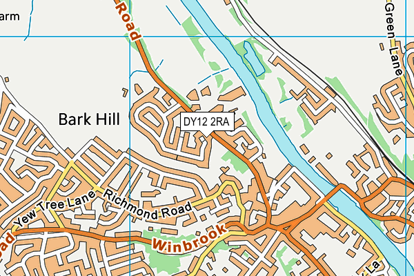 DY12 2RA map - OS VectorMap District (Ordnance Survey) DY12 2RA map - OS VectorMap District (Ordnance Survey)