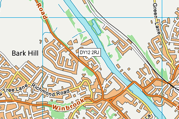 DY12 2RJ map - OS VectorMap District (Ordnance Survey) DY12 2RJ map - OS VectorMap District (Ordnance Survey)