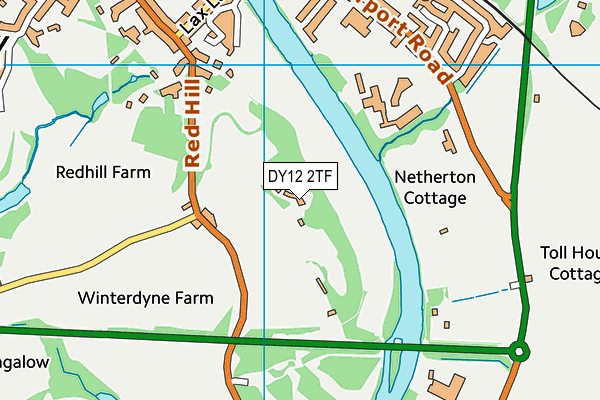 DY12 2TF map - OS VectorMap District (Ordnance Survey) DY12 2TF map - OS VectorMap District (Ordnance Survey)