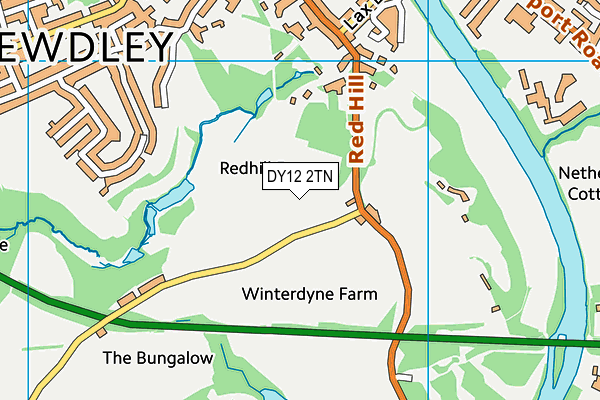 DY12 2TN map - OS VectorMap District (Ordnance Survey) DY12 2TN map - OS VectorMap District (Ordnance Survey)