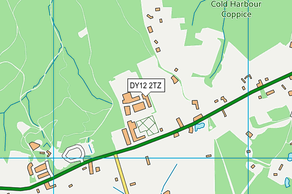 DY12 2TZ map - OS VectorMap District (Ordnance Survey) DY12 2TZ map - OS VectorMap District (Ordnance Survey)