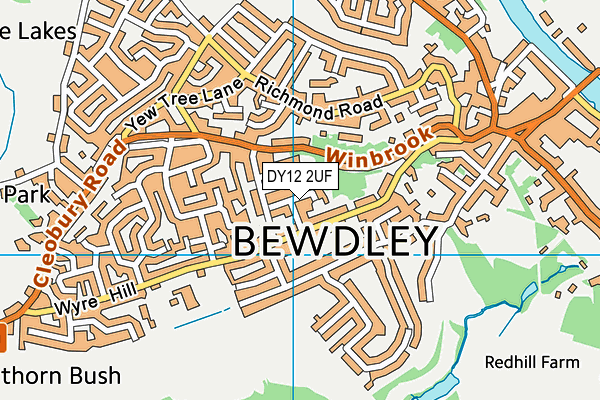 DY12 2UF map - OS VectorMap District (Ordnance Survey) DY12 2UF map - OS VectorMap District (Ordnance Survey)