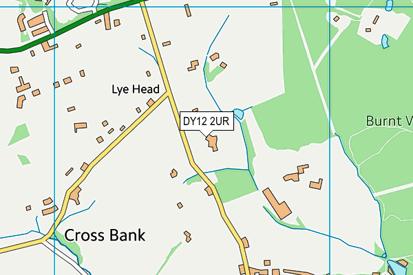 DY12 2UR map - OS VectorMap District (Ordnance Survey) DY12 2UR map - OS VectorMap District (Ordnance Survey)