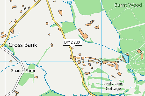 DY12 2UX map - OS VectorMap District (Ordnance Survey) DY12 2UX map - OS VectorMap District (Ordnance Survey)