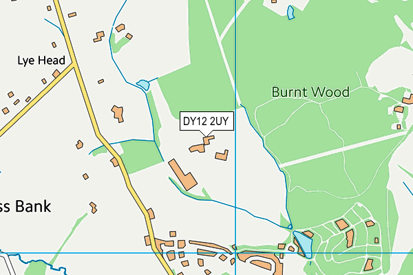 DY12 2UY map - OS VectorMap District (Ordnance Survey) DY12 2UY map - OS VectorMap District (Ordnance Survey)