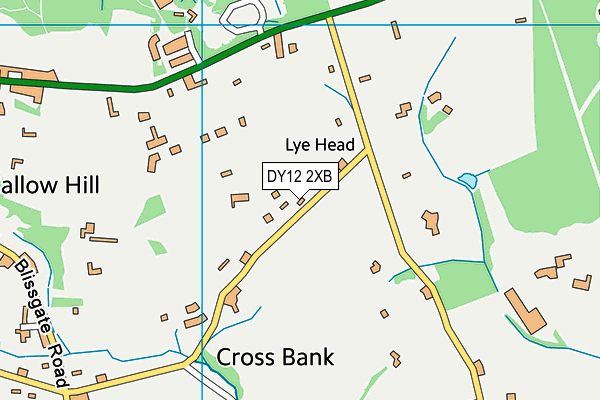 DY12 2XB map - OS VectorMap District (Ordnance Survey) DY12 2XB map - OS VectorMap District (Ordnance Survey)