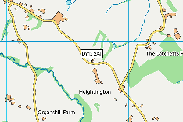 DY12 2XJ map - OS VectorMap District (Ordnance Survey) DY12 2XJ map - OS VectorMap District (Ordnance Survey)
