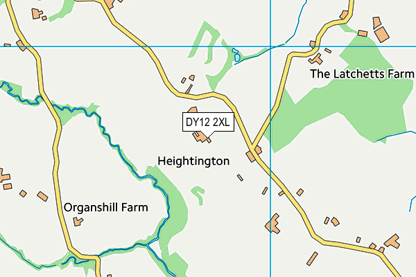 DY12 2XL map - OS VectorMap District (Ordnance Survey) DY12 2XL map - OS VectorMap District (Ordnance Survey)