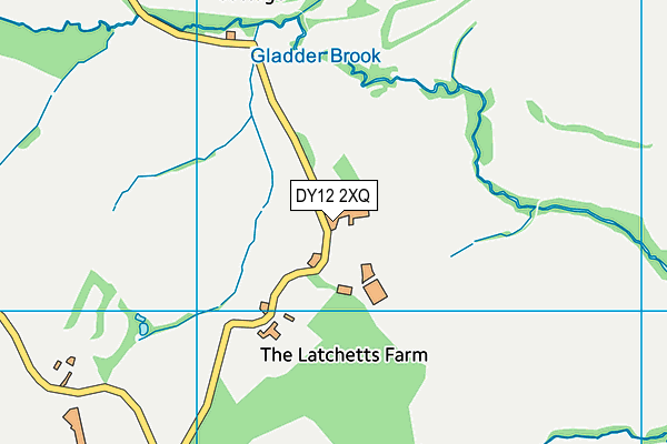 DY12 2XQ map - OS VectorMap District (Ordnance Survey) DY12 2XQ map - OS VectorMap District (Ordnance Survey)