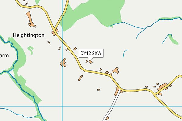 DY12 2XW map - OS VectorMap District (Ordnance Survey) DY12 2XW map - OS VectorMap District (Ordnance Survey)