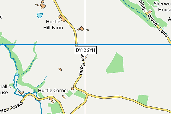 DY12 2YH map - OS VectorMap District (Ordnance Survey) DY12 2YH map - OS VectorMap District (Ordnance Survey)
