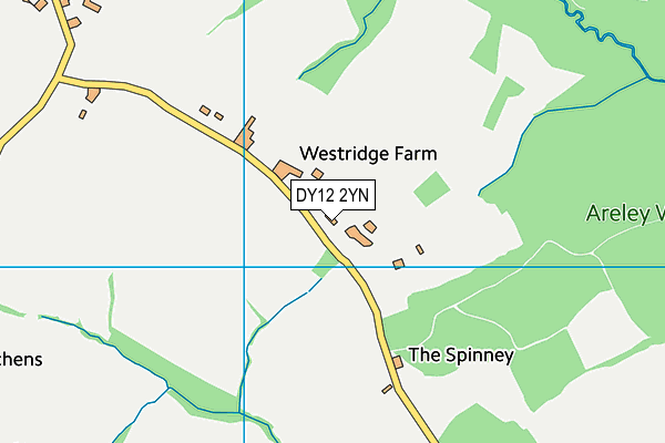 DY12 2YN map - OS VectorMap District (Ordnance Survey) DY12 2YN map - OS VectorMap District (Ordnance Survey)