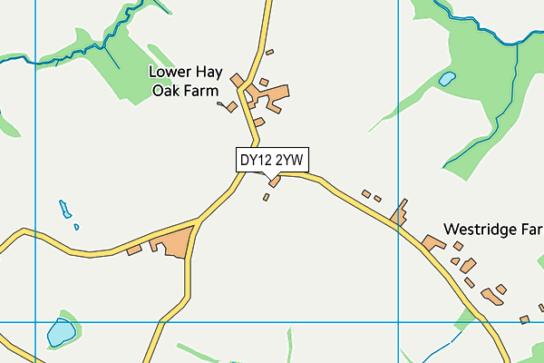 DY12 2YW map - OS VectorMap District (Ordnance Survey) DY12 2YW map - OS VectorMap District (Ordnance Survey)