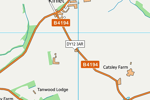 DY12 3AR map - OS VectorMap District (Ordnance Survey) DY12 3AR map - OS VectorMap District (Ordnance Survey)