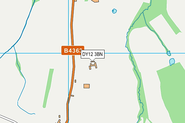 DY12 3BN map - OS VectorMap District (Ordnance Survey)