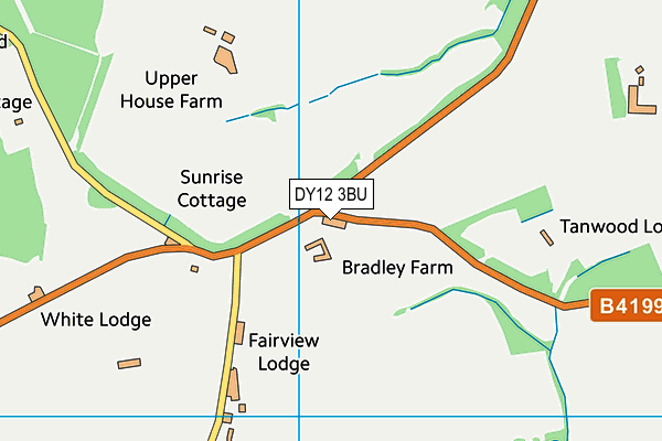 DY12 3BU map - OS VectorMap District (Ordnance Survey) DY12 3BU map - OS VectorMap District (Ordnance Survey)