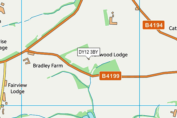 DY12 3BY map - OS VectorMap District (Ordnance Survey) DY12 3BY map - OS VectorMap District (Ordnance Survey)