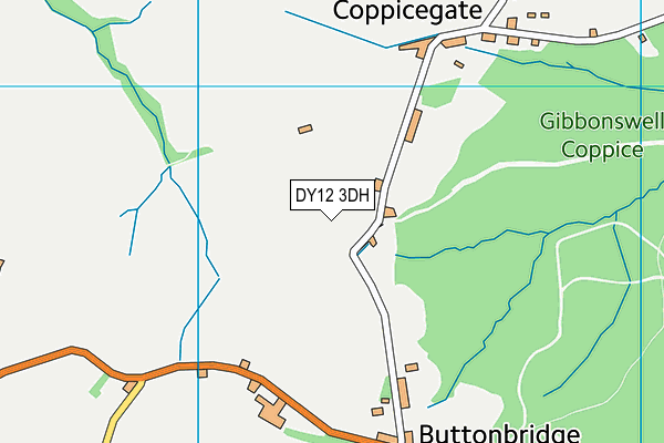DY12 3DH map - OS VectorMap District (Ordnance Survey) DY12 3DH map - OS VectorMap District (Ordnance Survey)