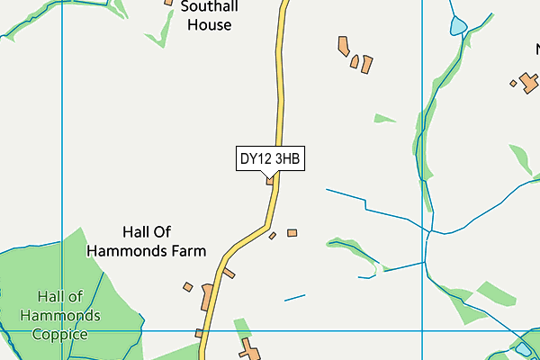 DY12 3HB map - OS VectorMap District (Ordnance Survey) DY12 3HB map - OS VectorMap District (Ordnance Survey)