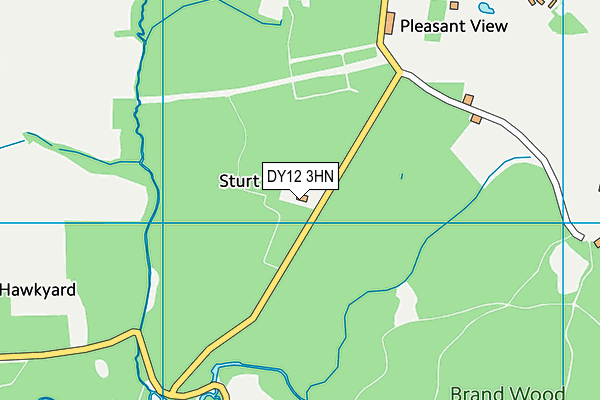 DY12 3HN map - OS VectorMap District (Ordnance Survey) DY12 3HN map - OS VectorMap District (Ordnance Survey)