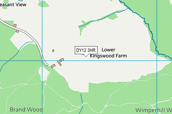 DY12 3HR map - OS VectorMap District (Ordnance Survey)