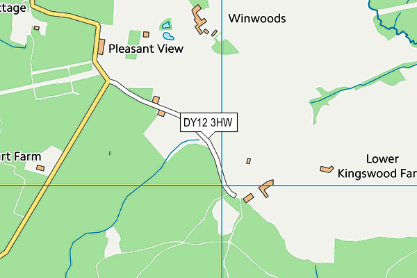 DY12 3HW map - OS VectorMap District (Ordnance Survey) DY12 3HW map - OS VectorMap District (Ordnance Survey)