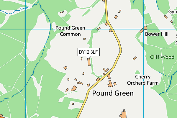 DY12 3LF map - OS VectorMap District (Ordnance Survey) DY12 3LF map - OS VectorMap District (Ordnance Survey)