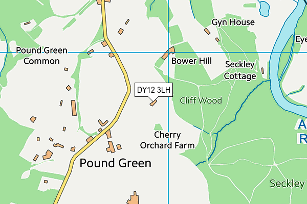DY12 3LH map - OS VectorMap District (Ordnance Survey) DY12 3LH map - OS VectorMap District (Ordnance Survey)