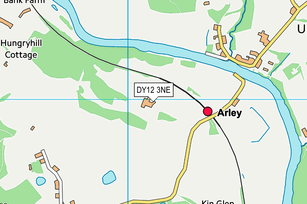 DY12 3NE map - OS VectorMap District (Ordnance Survey)