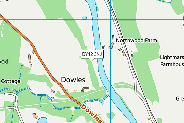 DY12 3NJ map - OS VectorMap District (Ordnance Survey) DY12 3NJ map - OS VectorMap District (Ordnance Survey)