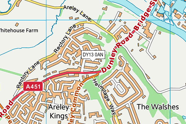 DY13 0AN map - OS VectorMap District (Ordnance Survey) DY13 0AN map - OS VectorMap District (Ordnance Survey)