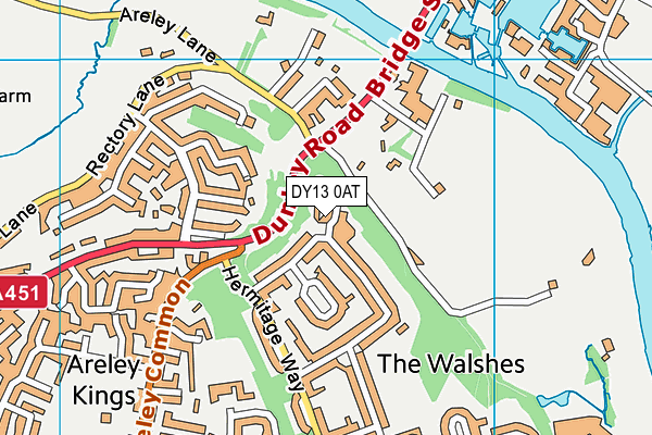 DY13 0AT map - OS VectorMap District (Ordnance Survey) DY13 0AT map - OS VectorMap District (Ordnance Survey)