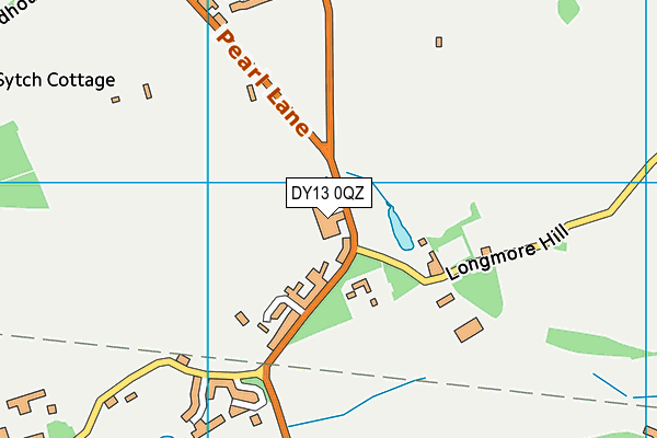 DY13 0QZ map - OS VectorMap District (Ordnance Survey) DY13 0QZ map - OS VectorMap District (Ordnance Survey)