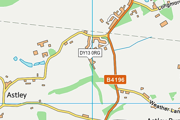 DY13 0RG map - OS VectorMap District (Ordnance Survey) DY13 0RG map - OS VectorMap District (Ordnance Survey)