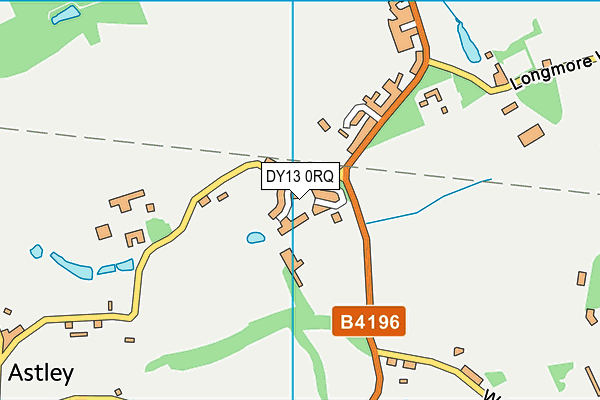 DY13 0RQ map - OS VectorMap District (Ordnance Survey) DY13 0RQ map - OS VectorMap District (Ordnance Survey)