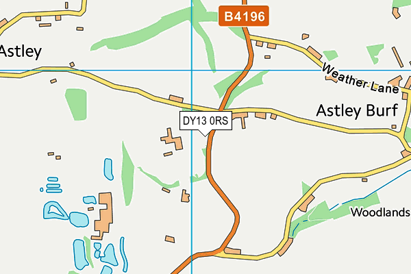 DY13 0RS map - OS VectorMap District (Ordnance Survey) DY13 0RS map - OS VectorMap District (Ordnance Survey)