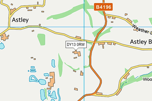 DY13 0RW map - OS VectorMap District (Ordnance Survey) DY13 0RW map - OS VectorMap District (Ordnance Survey)