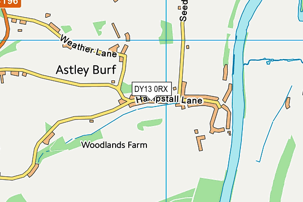 DY13 0RX map - OS VectorMap District (Ordnance Survey) DY13 0RX map - OS VectorMap District (Ordnance Survey)