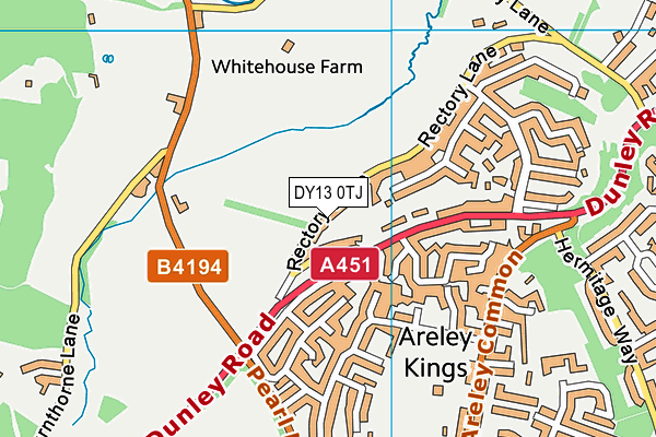 DY13 0TJ map - OS VectorMap District (Ordnance Survey) DY13 0TJ map - OS VectorMap District (Ordnance Survey)
