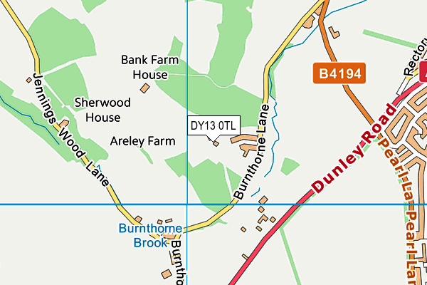 DY13 0TL map - OS VectorMap District (Ordnance Survey) DY13 0TL map - OS VectorMap District (Ordnance Survey)