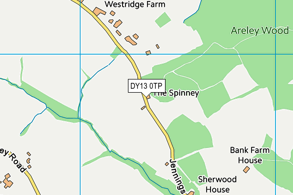 DY13 0TP map - OS VectorMap District (Ordnance Survey) DY13 0TP map - OS VectorMap District (Ordnance Survey)