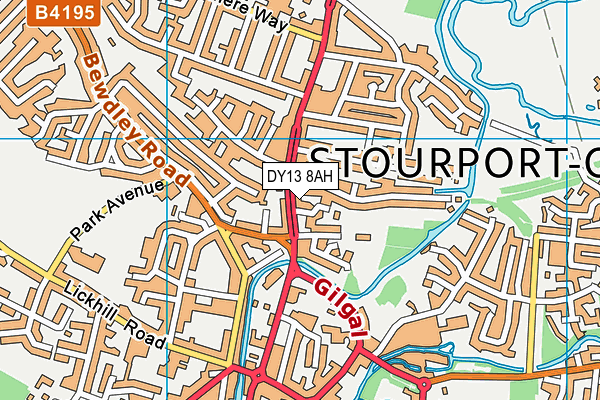 DY13 8AH map - OS VectorMap District (Ordnance Survey) DY13 8AH map - OS VectorMap District (Ordnance Survey)