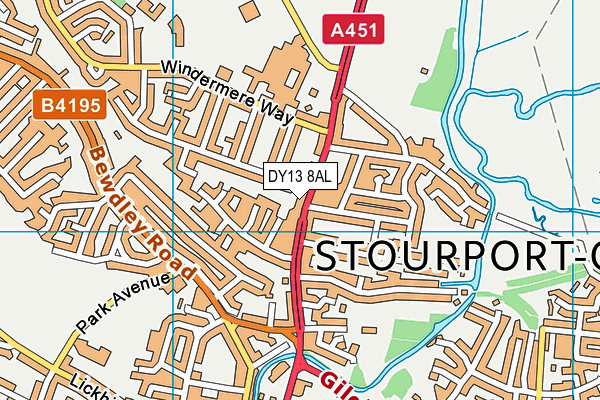 DY13 8AL map - OS VectorMap District (Ordnance Survey) DY13 8AL map - OS VectorMap District (Ordnance Survey)