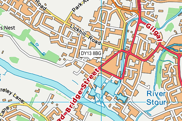DY13 8BG map - OS VectorMap District (Ordnance Survey) DY13 8BG map - OS VectorMap District (Ordnance Survey)