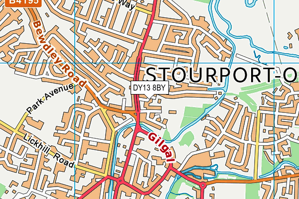 DY13 8BY map - OS VectorMap District (Ordnance Survey) DY13 8BY map - OS VectorMap District (Ordnance Survey)