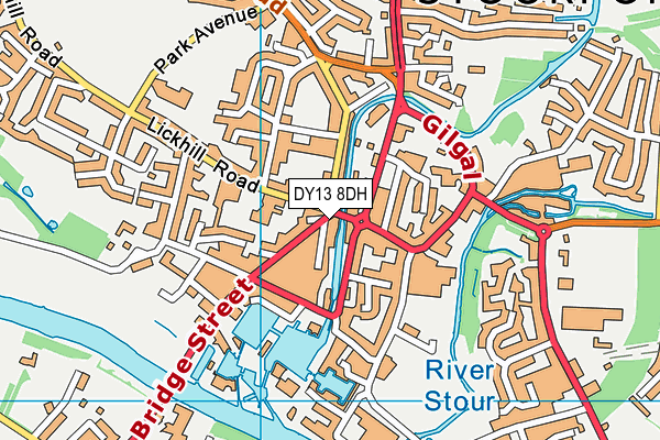 DY13 8DH map - OS VectorMap District (Ordnance Survey) DY13 8DH map - OS VectorMap District (Ordnance Survey)