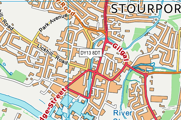 DY13 8DT map - OS VectorMap District (Ordnance Survey) DY13 8DT map - OS VectorMap District (Ordnance Survey)