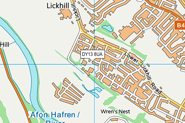 DY13 8UA map - OS VectorMap District (Ordnance Survey) DY13 8UA map - OS VectorMap District (Ordnance Survey)