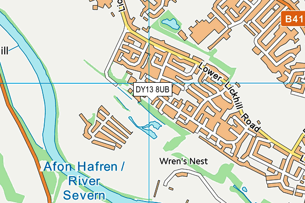 DY13 8UB map - OS VectorMap District (Ordnance Survey) DY13 8UB map - OS VectorMap District (Ordnance Survey)