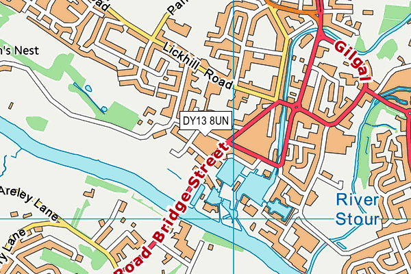 DY13 8UN map - OS VectorMap District (Ordnance Survey) DY13 8UN map - OS VectorMap District (Ordnance Survey)